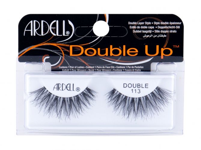 Ardell Double Up, 113, dirbtinės blakstienos moterims, 1pc, (Black)