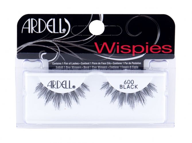 Ardell Wispies, 600, dirbtinės blakstienos moterims, 1pc, (Black)