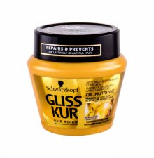 Schwarzkopf Gliss Kur, Oil Nutritive, plaukų kaukė moterims, 300ml