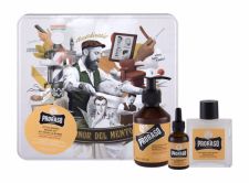 PRORASO Beard Wash, Wood & Spice, rinkinys šampūnas vyrams, (Beard šampūnas 200 ml + Beard Balm 100 ml + barzdos aliejus 30 ml + Jar)