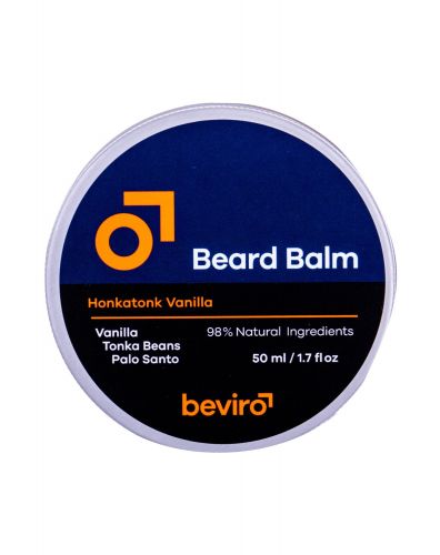 Be-Viro Men´s Only, Beard Balm, barzdos vaškas vyrams, 50ml, (Vanilla, Tonka Beans, Palo Santo)