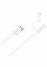 AP55S 2 in 1 Data cable with type-C adaptor 1.5 m AP55S (White)