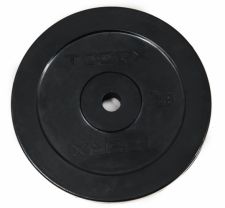 Svoriai štangai TOORX DGG-2 D25mm 2kg gumuoti