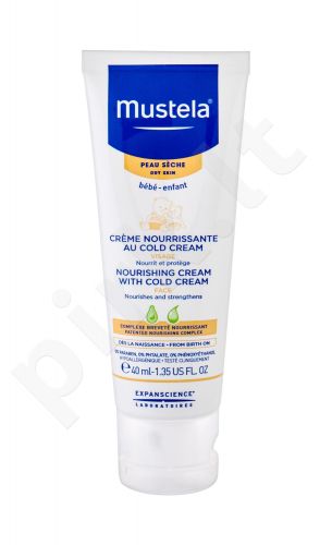 Mustela Bébé, Nourishing Cream With Cold Cream, dieninis kremas vaikams, 40ml