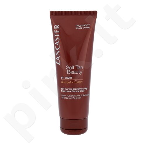 Lancaster Self Tan Beauty, Self Tanning Jelly, savaiminio įdegio produktas moterims, 125ml, (01 Light - Week End In Capri)