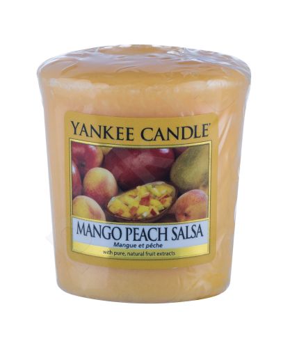 Yankee Candle Mango Peach Salsa, aromatizuota žvakė moterims ir vyrams, 49g