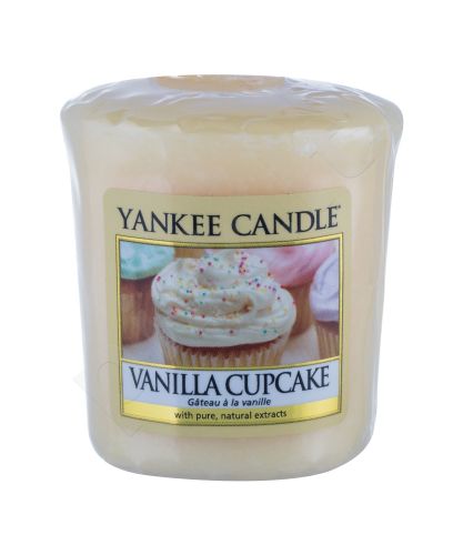 Yankee Candle Vanilla Cupcake, aromatizuota žvakė moterims ir vyrams, 49g