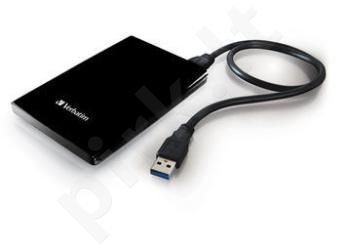 Išorinis diskas Verbatim Store 'n' Go Ultra Slim 2.5', 500GB, USB3.0, Juodas