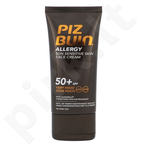 PIZ BUIN Allergy, Sun Sensitive Skin Face Cream, veido apsauga nuo saulės moterims, 50ml