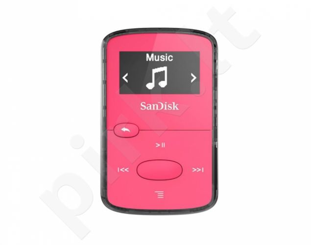 Sandisk CLip Jam MP3 Player 8GB, microSDHC, Radio FM, Pink