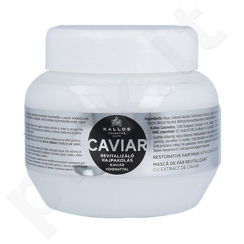 Kallos Cosmetics Caviar, plaukų kaukė moterims, 275ml