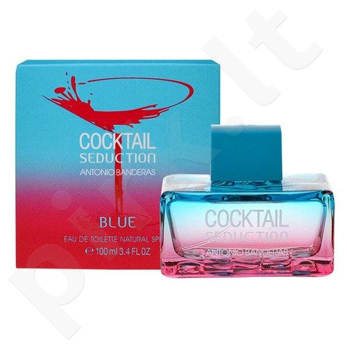 Antonio Banderas Cocktail Seduction Blue, tualetinis vanduo moterims, 100ml