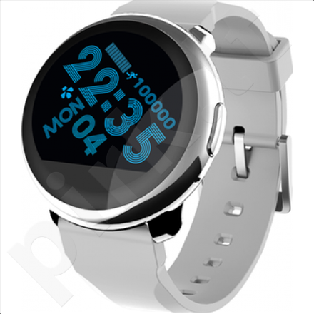MyKronoz ZEROUND Silver, Smartwatch, Silver, Silver, 300 mAh, Touchscreen, Bluetooth, Yes, Waterproof, 63 g