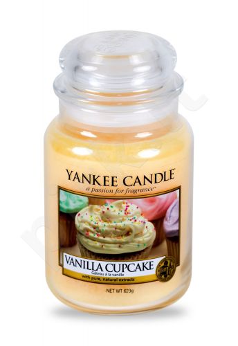 Yankee Candle Vanilla Cupcake, aromatizuota žvakė moterims ir vyrams, 623g