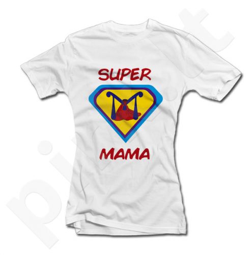 Moteriški marškinėliai "Super mama M"