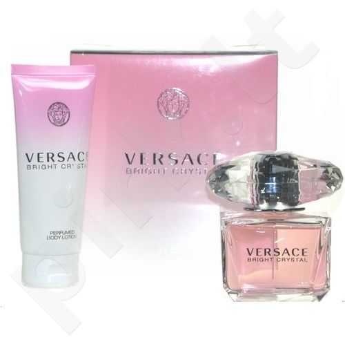 Versace Bright Crystal, rinkinys tualetinis vanduo moterims, (EDT 90 + 100ml kūno losjonas)