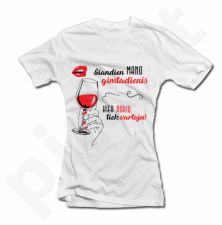 Moteriški marškinėliai "Gimtadienis" - kiek noriu, tiek vartoju!