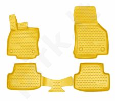 Kilimėliai 3D AUDI A3 2012 - 2016, 2016-> hb 4 pcs. beige /L03014B