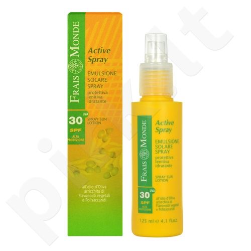Frais Monde Active Spray, Sun Lotion SPF30, Sun kūno losjonas moterims, 125ml