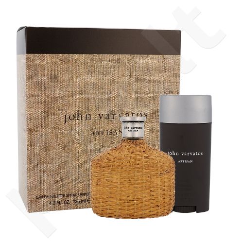 John Varvatos Artisan, rinkinys tualetinis vanduo vyrams, (EDT 125 ml + pieštukinis dezodorantas 75 ml)