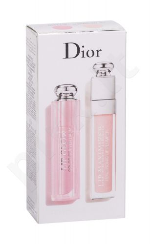 Christian Dior Lip Maximizer Hyaluronic, Addict, rinkinys lūpdažis moterims, ( Lip Maximizer 6 ml + Lip Glow Reviver Balm 6,5 g 001 Pink), (001 Pink)