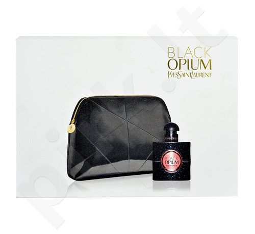 Yves Saint Laurent Black Opium, rinkinys kvapusis vanduo moterims, (EDP 30ml + kosmetika krepšys)