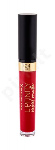 Max Factor Lipfinity, Velvet Matte 24HRS, lūpdažis moterims, 3,5ml, (025 Red Luxury)