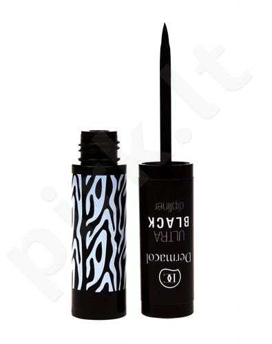 Dermacol Liquid Dipliner, akių kontūrui moterims, 2,8ml, (Black)