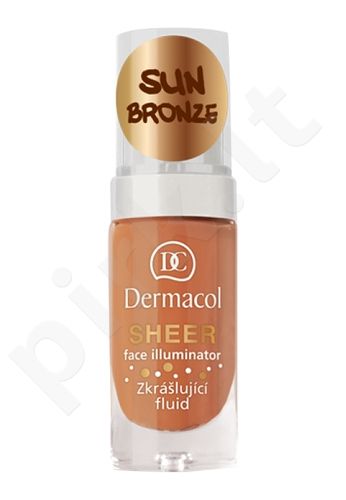 Dermacol Sheer, Face Illuminator, makiažo pagrindo bazė moterims, 15ml, (sun bronze)
