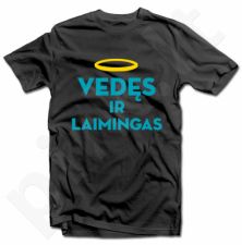 Marškinėliai "Vedęs ir laimingas (su aureole)"