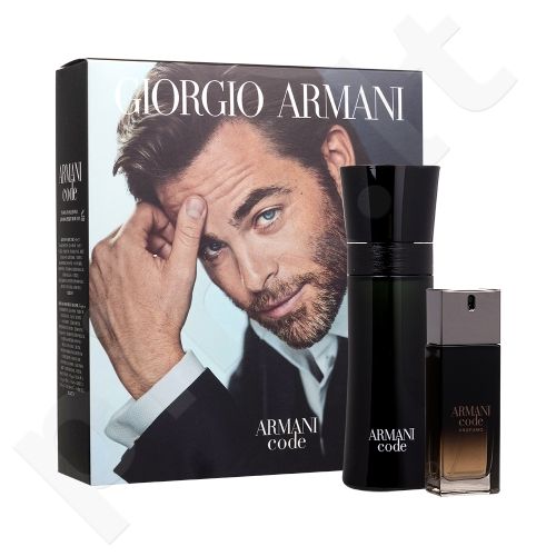 Giorgio Armani Armani Code Pour Homme, rinkinys tualetinis vanduo vyrams, (EDT 75 ml + EDP Code Profumo 20 ml)