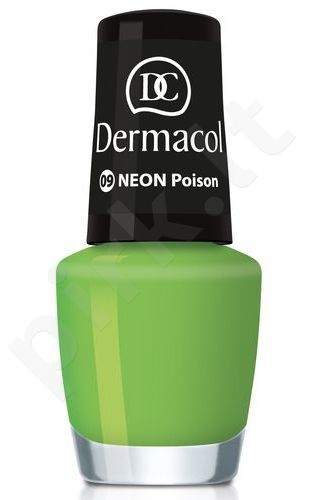 Dermacol Neon, nagų lakas moterims, 5ml, (09 Poison)