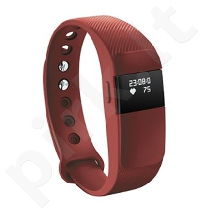 Acme Activity tracker ACT05R 0.49” OLED, Red, Bluetooth, Built-in pedometer, Heart rate monitor, Waterproof, 120 g