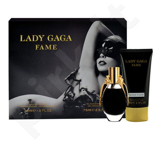 Lady Gaga Fame, rinkinys kvapusis vanduo moterims, (EDP 30ml + 75ml dušo želė)
