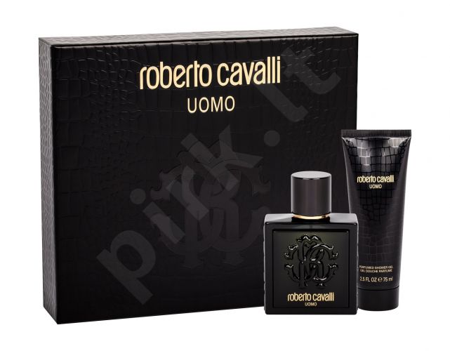 Roberto Cavalli Uomo, rinkinys tualetinis vanduo vyrams, (EDT 100 ml + dušo želė 75 ml)
