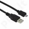 Micro USB kabelis Esperanza 2.0 A-B M/M 1,0m | Perdavimas ir įkrovimas | Juodas