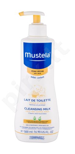 Mustela Bébé, Cleansing Milk, kūno pienelis dušui vaikams, 500ml