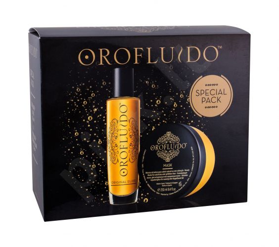 Orofluido Beauty Elixir, rinkinys plaukų aliejus ir serumas moterims, (Original Elixir 100 ml + plaukų kaukė 250 ml)