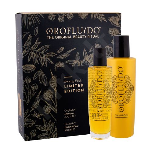 Orofluido Beauty Elixir, rinkinys plaukų aliejus ir serumas moterims, (Original Elixir 100 ml + šampūnas 200 ml)