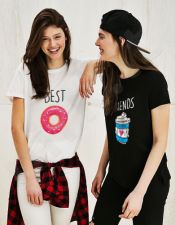 Moteriškų marškinėlių komplektas  "Best friends"