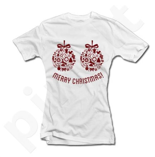 Moteriški marškinėliai "Merry Christmas"