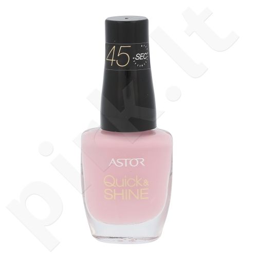 ASTOR Quick & Shine, nagų lakas moterims, 8ml, (606 Pink Matter)
