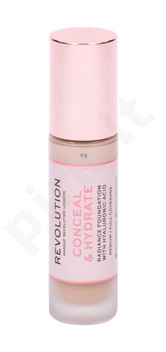 Makeup Revolution London Conceal & Hydrate, makiažo pagrindas moterims, 23ml, (F3)