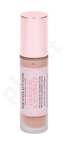Makeup Revolution London Conceal & Hydrate, makiažo pagrindas moterims, 23ml, (F4)
