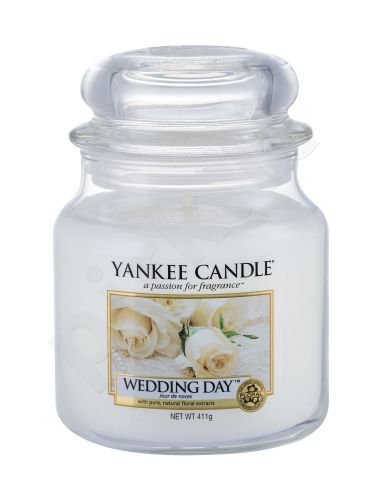 Yankee Candle Wedding Day, aromatizuota žvakė moterims ir vyrams, 411g