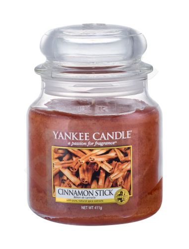 Yankee Candle Cinnamon Stick, aromatizuota žvakė moterims ir vyrams, 411g