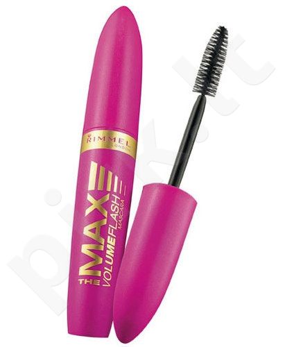 Rimmel London The Max Volume Flash, blakstienų tušas moterims, 8ml, (001 Black)