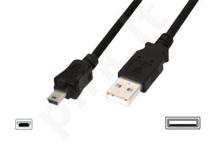 Connection cable USB A /miniUSB B M/M 1 m black basic