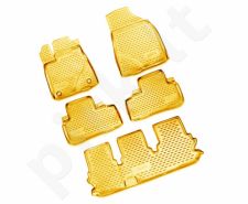 Guminiai kilimėliai 3D TOYOTA Highlander 2013->, 5 pcs. /L62045B /beige