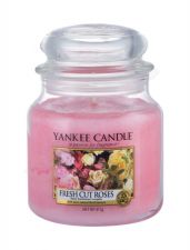 Yankee Candle Fresh Cut Roses, aromatizuota žvakė moterims ir vyrams, 411g